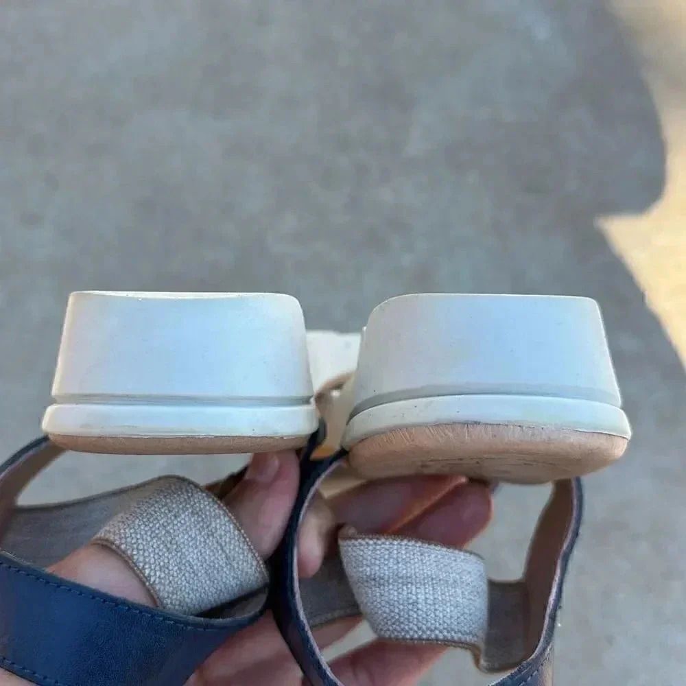 Valeria’s Made In Spain Leather Ankle Strap Comfort Sandals Women’s Sz 41 - Picture 8 of 8
